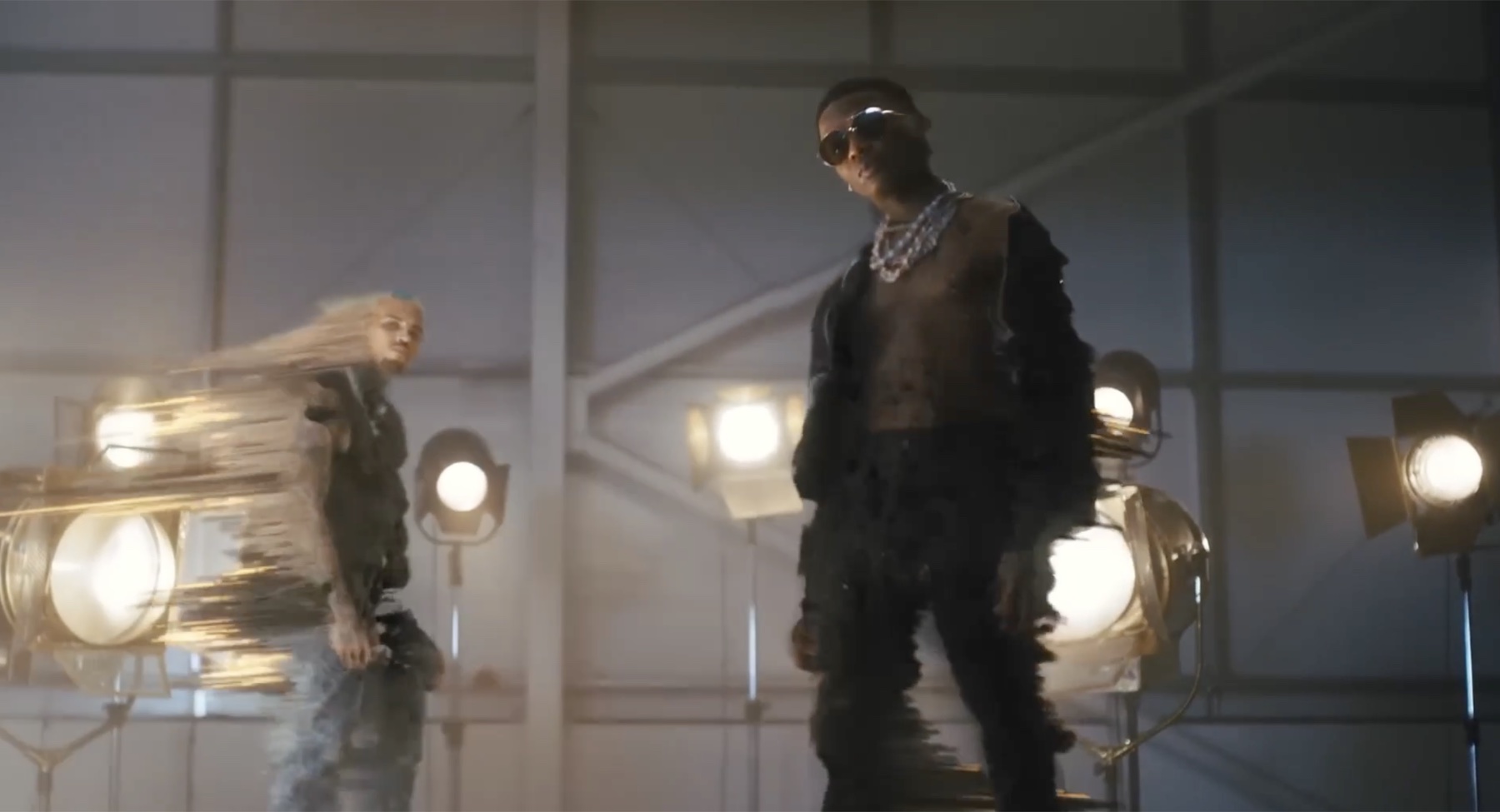 Chris Brown and Wizkid in Call Me Everyday
