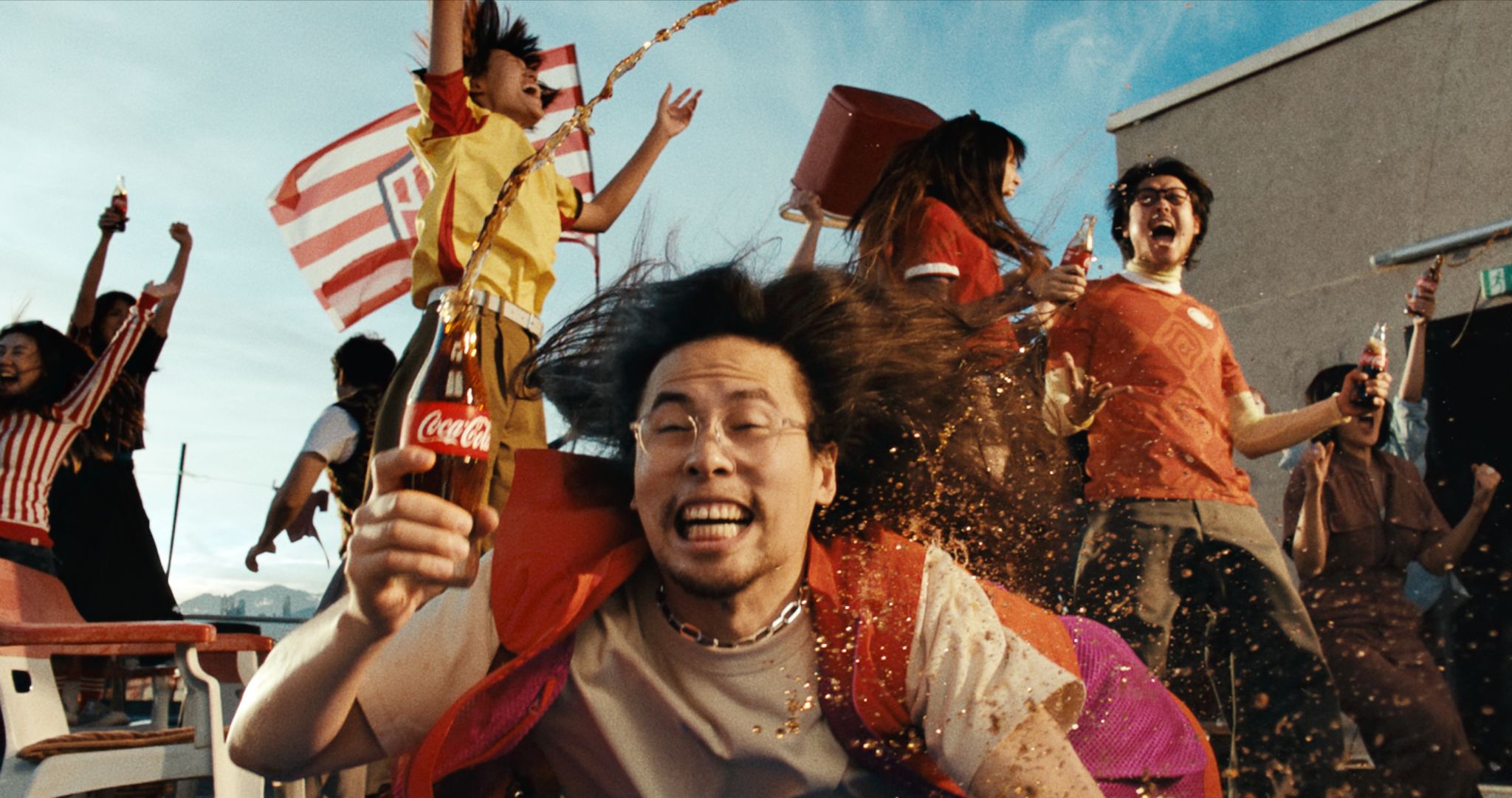Coca-Cola World Cup campaign celebration still