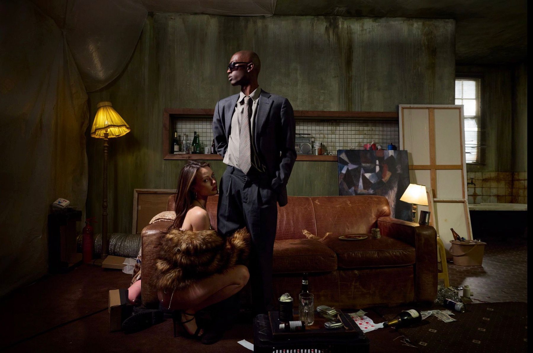 Daddy’s Art ensemble portrait in a staged interior