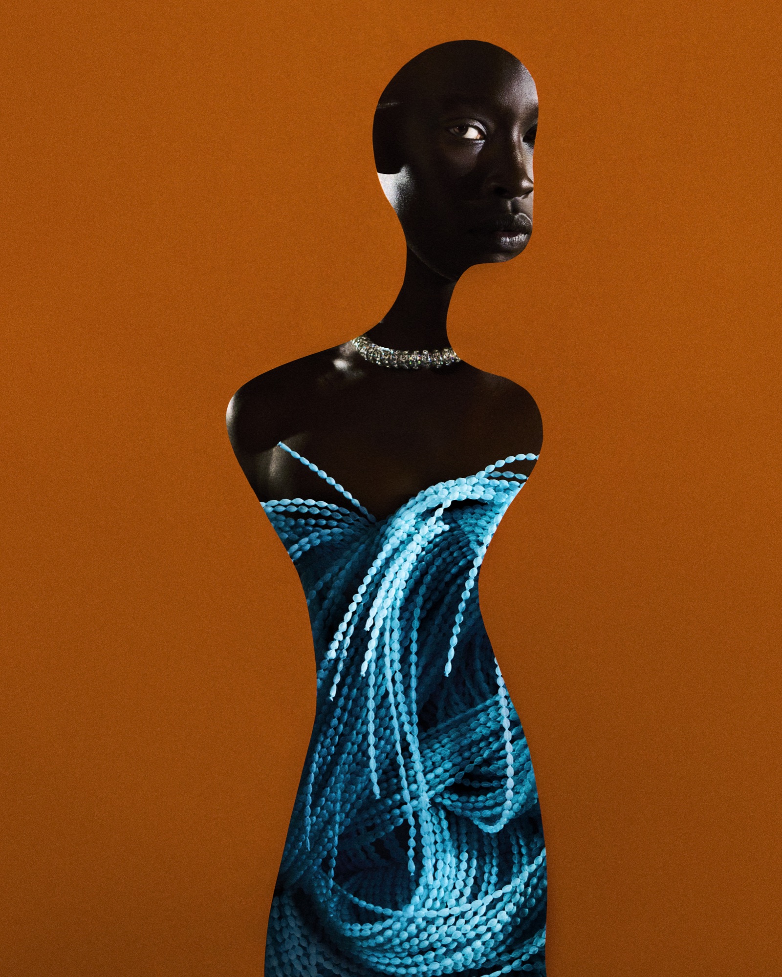 Distorted Reality sculptural fashion portrait