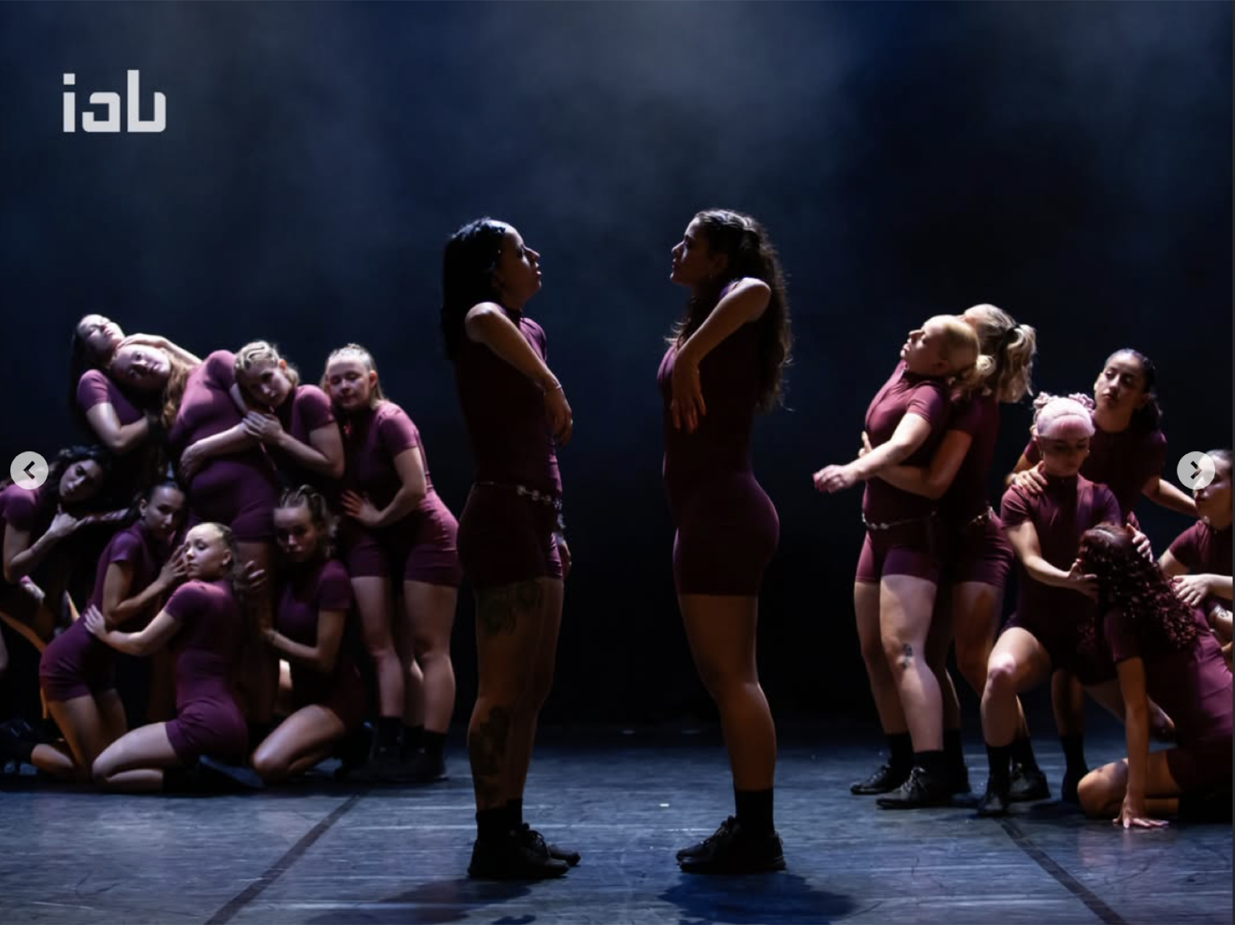 The Shape of Us ensemble across the stage